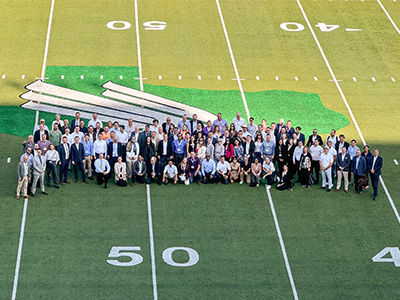  The 2024 Pharma Logistics Masterclass gathers on the UNT DATCU Stadium football field 