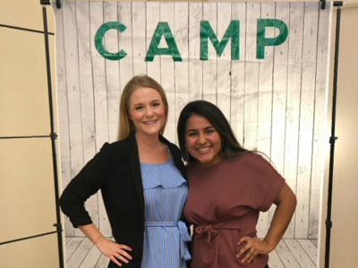 Jaime DeWees (left) and Gabbi Pacheco (right) at the 2018-2019 CAMP session