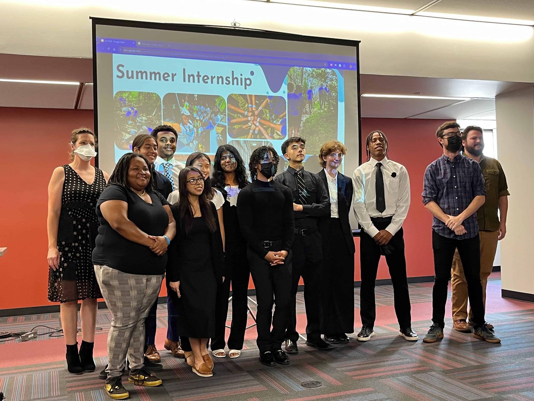 The EEI intern group plus program staff