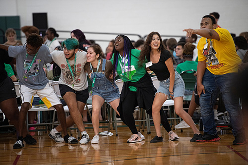 UNT students participating at ELEVAR event