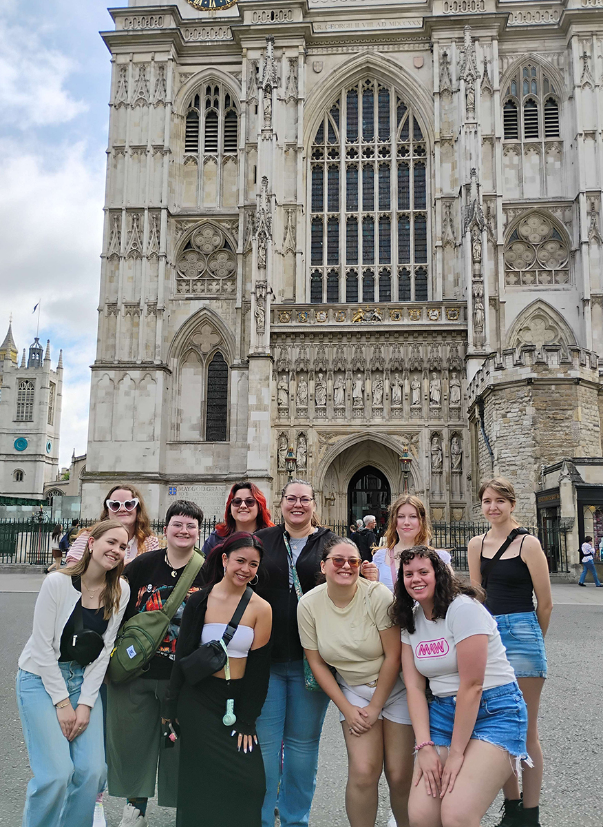 UNT students visit Westminster Abbey, London, England