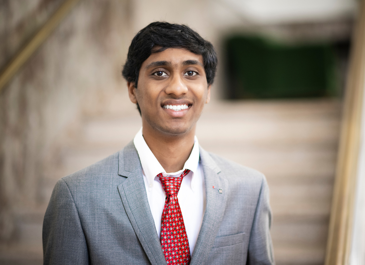 Saikiran Motati in a suit