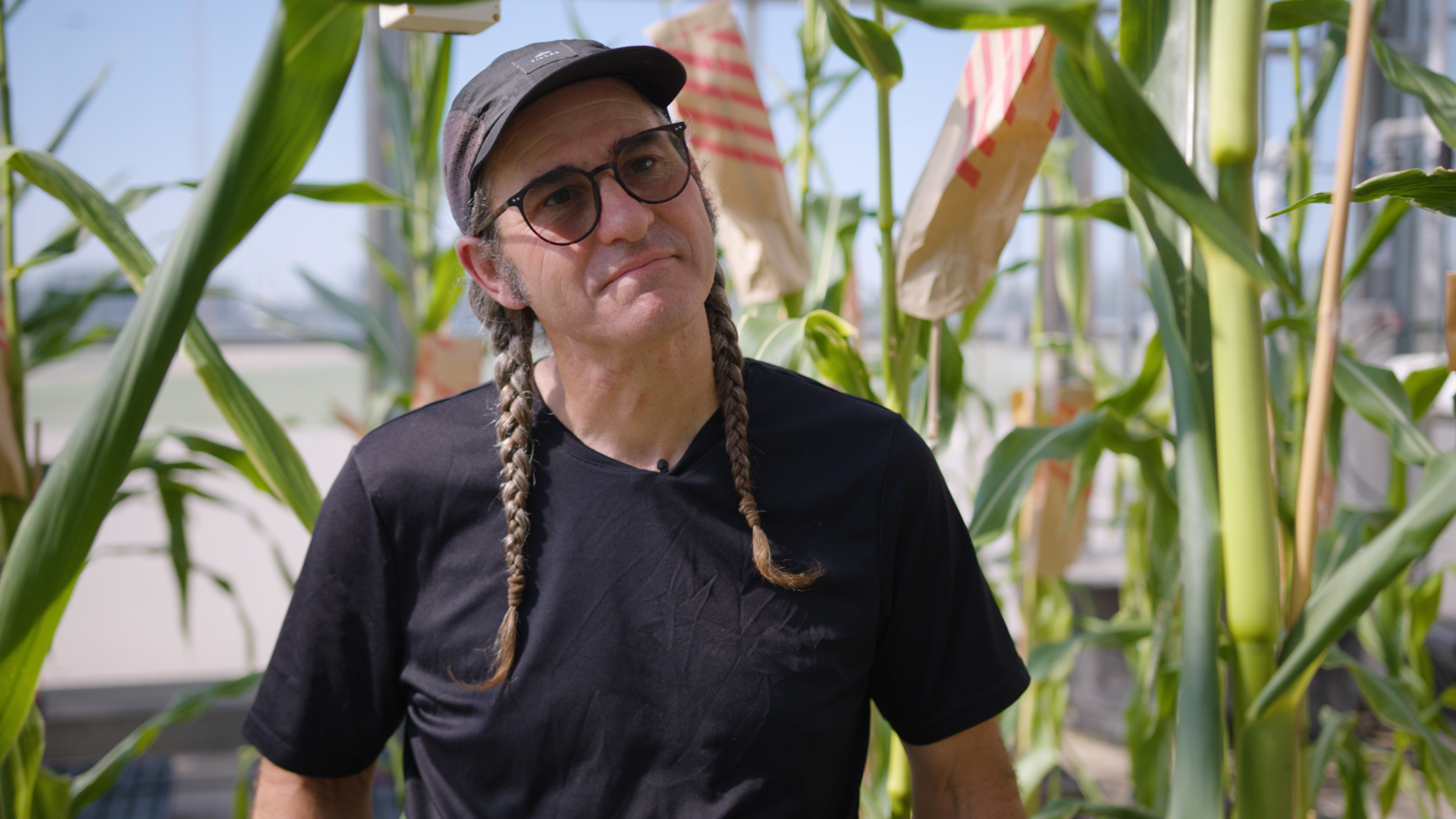 John Sullivan is the maintenance technician for UNT's greenhouse research facilities