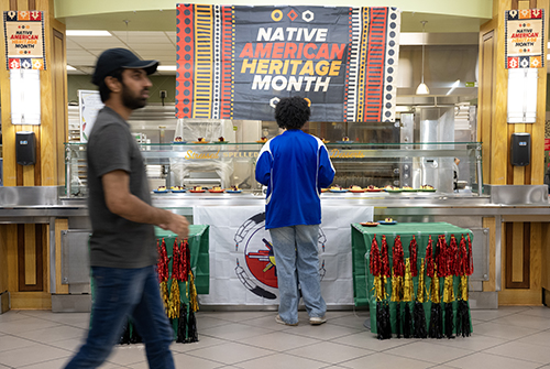 people at the Native American heritage month event