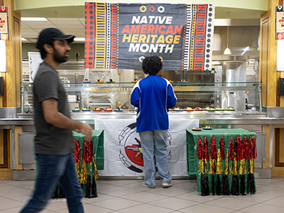 people at the Native American heritage month event