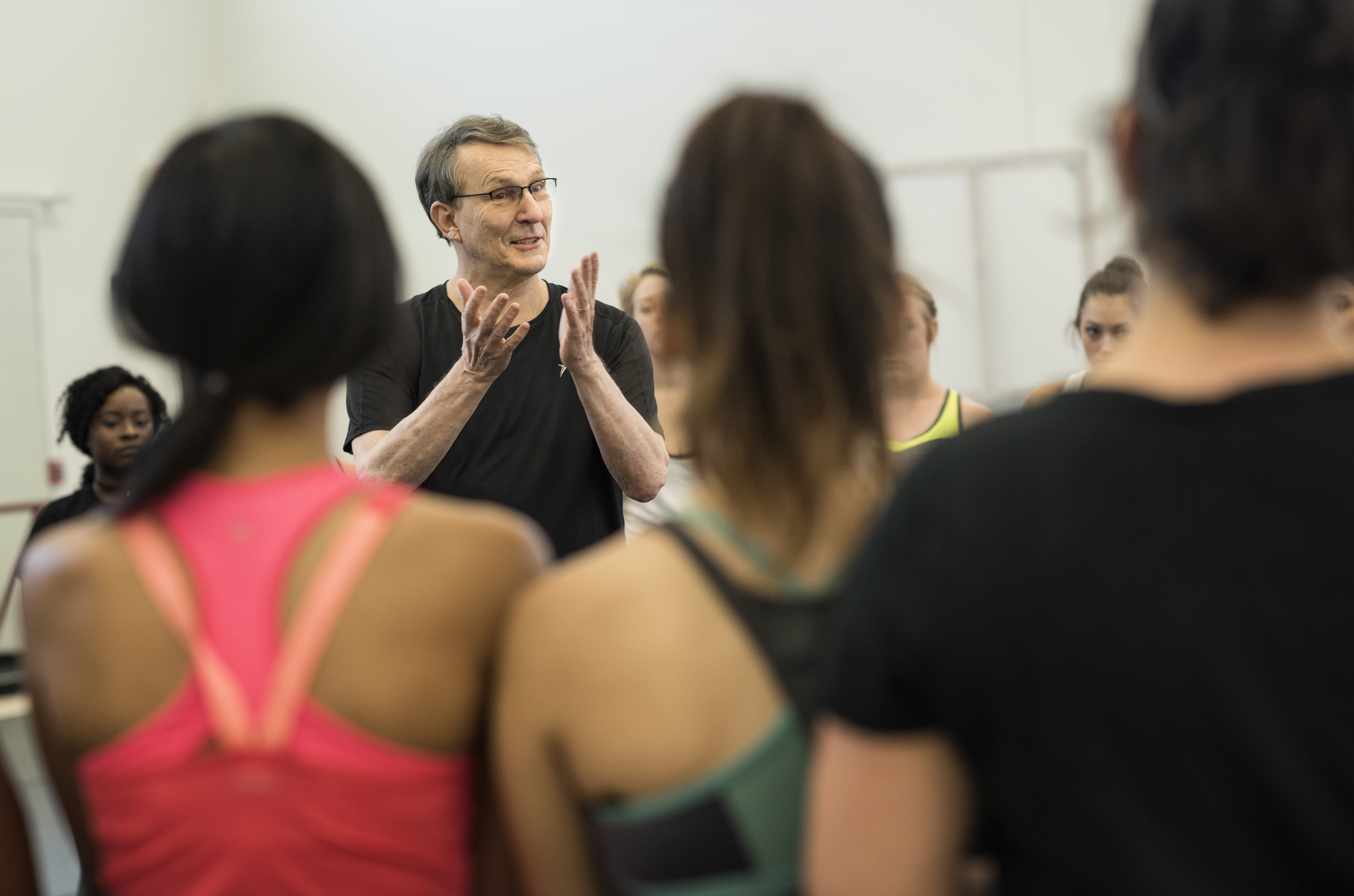 Choreographer Bill Evans led rehearsals for University of North Texas dance stud