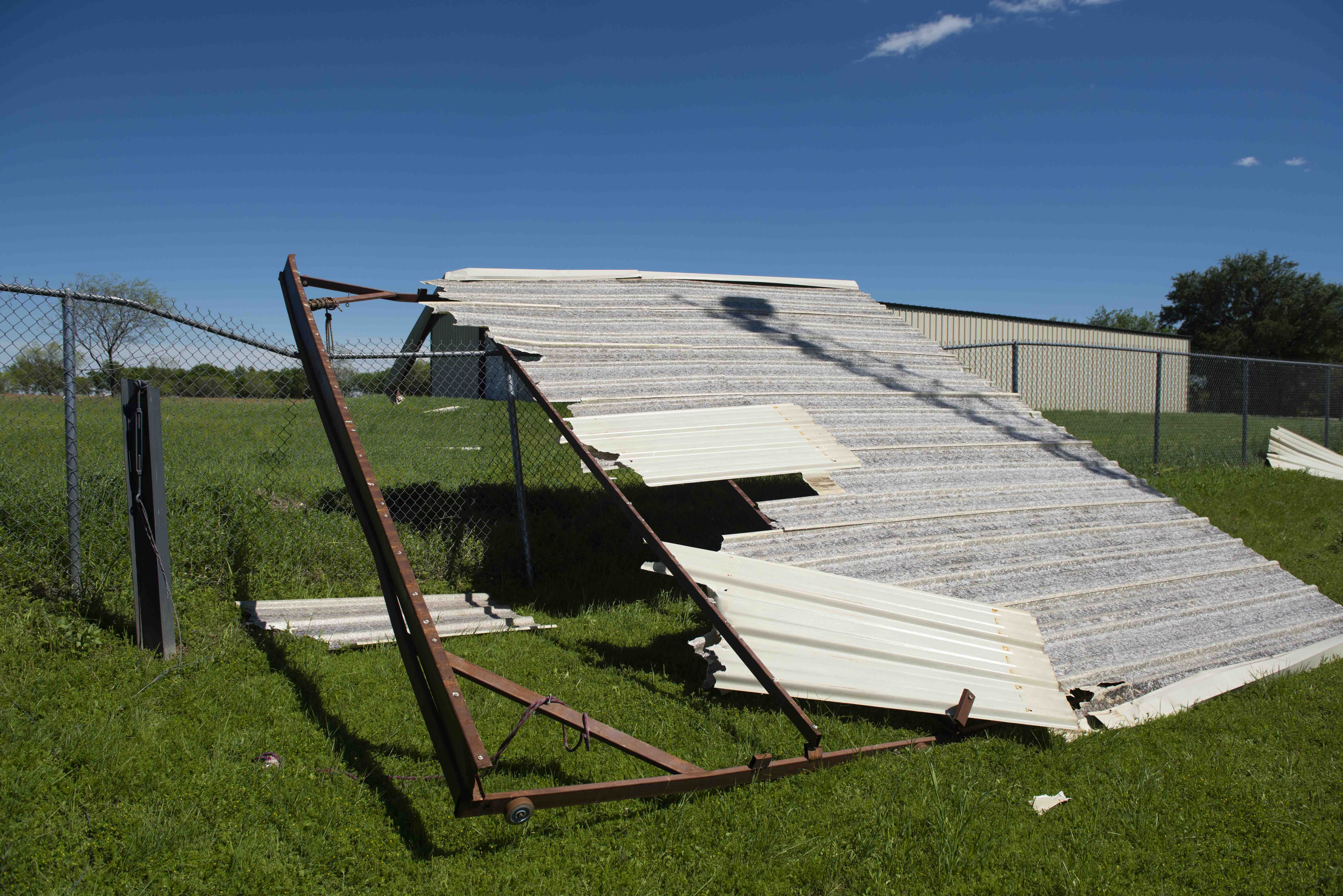 Severe storms rip roofs off of UNT’s Rafes Observatory buildings