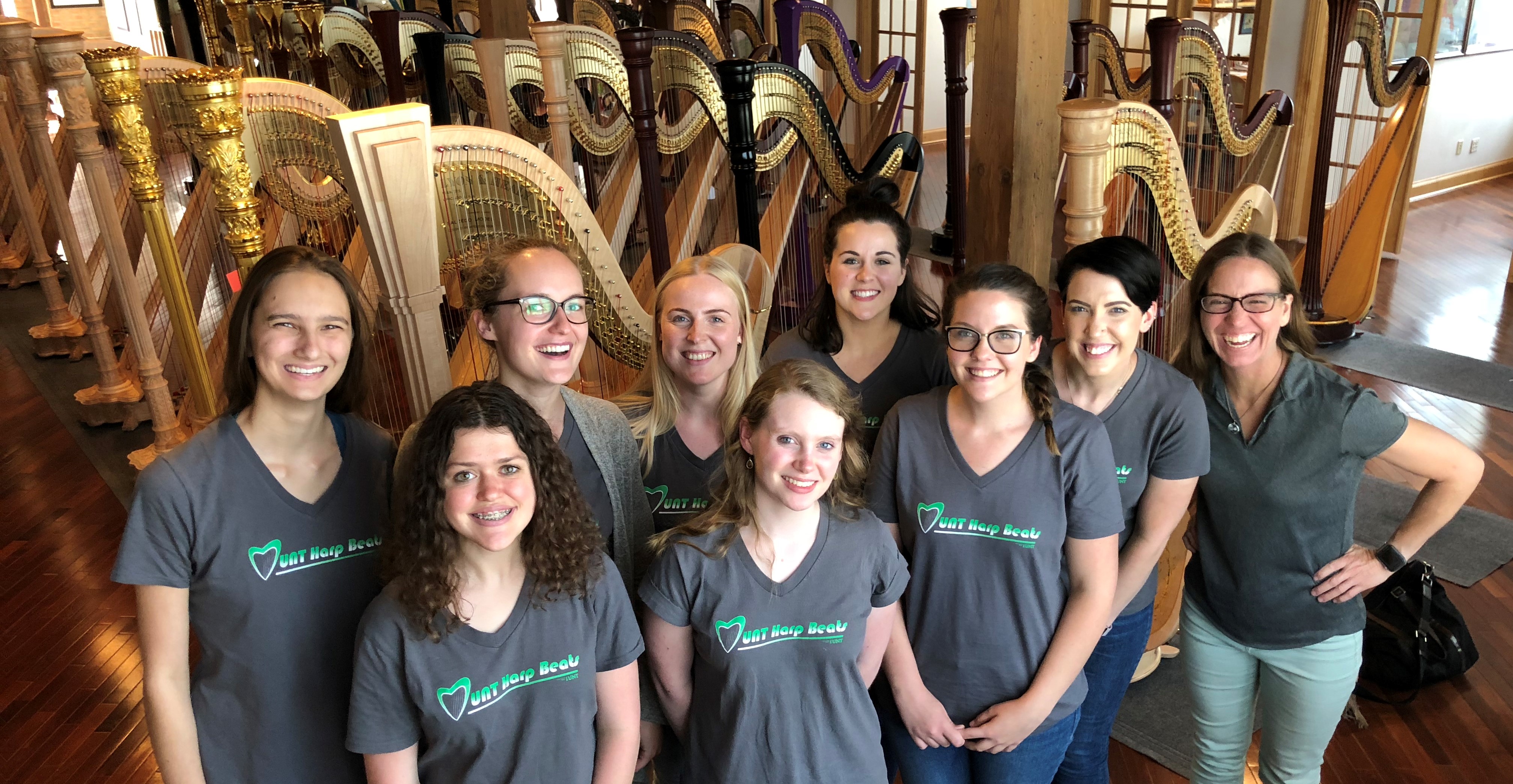 UNT HarpBeats perform in Chicago at famed Lyon & Healy Hall 