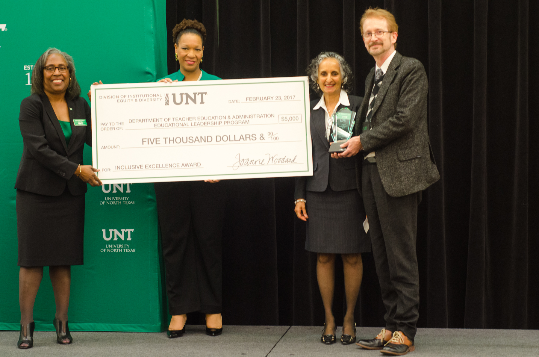 UNT’S Teacher Education and Administration earns inaugural equity and diversity award