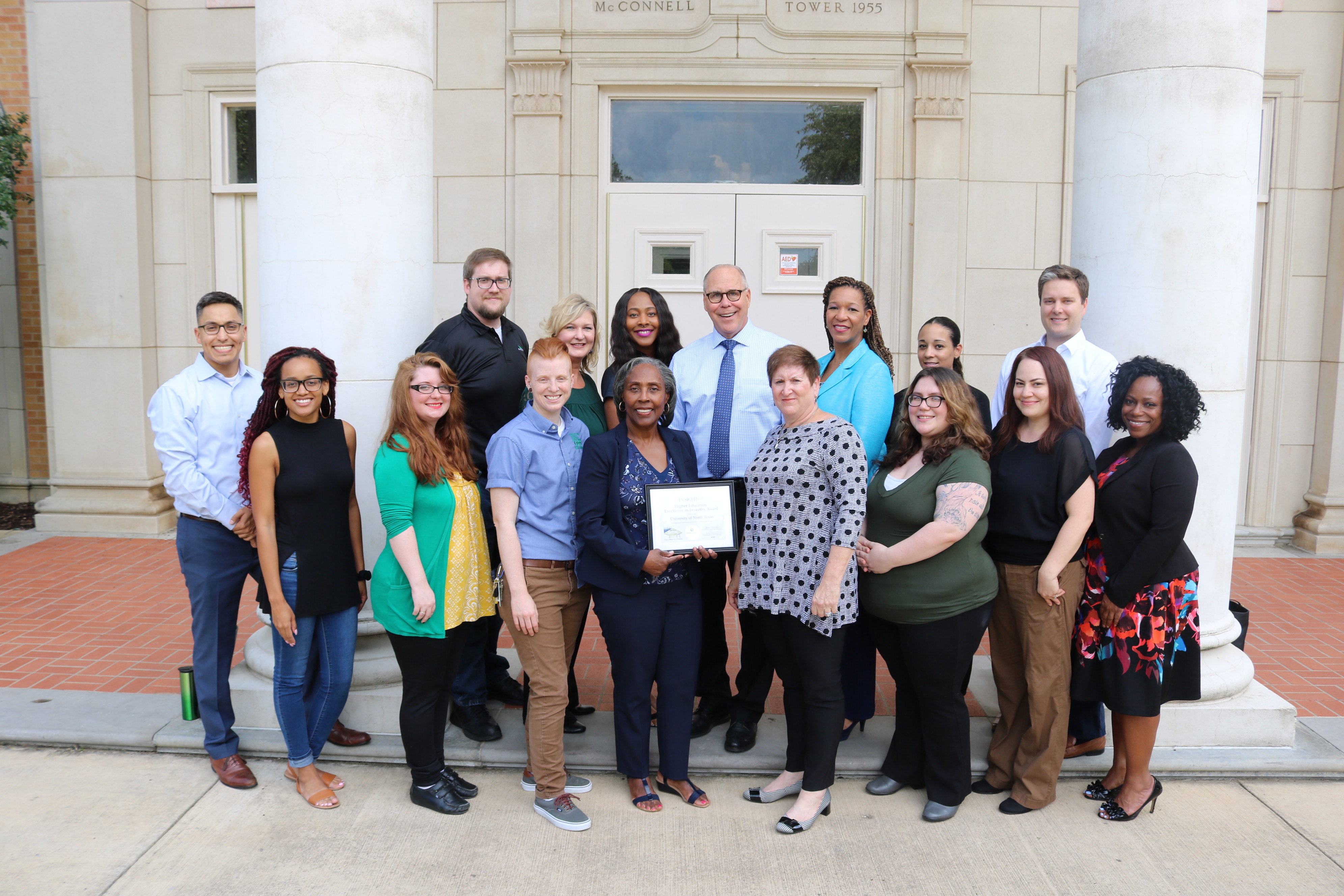 UNT received the 2018 Higher Education Excellence in Diversity (HEED) Award.