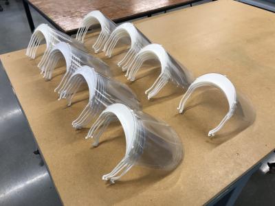 UNT utilizes advanced 3-D printing labs to produce face shields