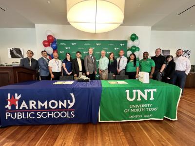   UNT partners with Harmony Public Schools to create a seamless pathway to college